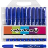 Colortime Marker, Strichstärke 5 mm, Blau, 12Stk/ 1 Pck