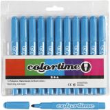 Colortime Marker, Strichstärke 5 mm, Hellblau, 12Stk/ 1 Pck