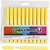 Colortime Marker, Strichstärke 5 mm, Zitronengelb, 12Stk/ 1 Pck