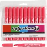 Colortime Marker, Strichstärke 5 mm, Pink, 12Stk/ 1 Pck