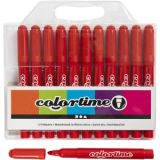Colortime Marker, Strichstärke 5 mm, Rot, 12Stk/ 1 Pck