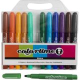 Colortime Marker, Strichstärke 5 mm, Zusätzliche Farben, 12Stk/ 1 Pck