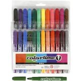 Colortime Marker, Strichstärke 5 mm, Sortierte Farben, 24Stk/ 1 Pck