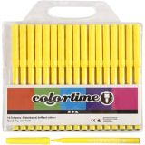 Colortime Marker, Strichstärke 2 mm, Zitronengelb, 18Stk/ 1 Pck