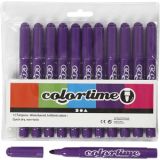 Colortime Marker, Strichstärke 5 mm, Dunkellila, 12Stk/ 1 Pck