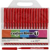 Colortime Marker, Strichstärke 2 mm, Rot, 18Stk/ 1 Pck