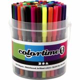 Colortime Marker, Strichstärke 2 mm, Sortierte Farben, 100Stk/ 1 Eimer