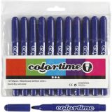 Colortime Marker, Strichstärke 5 mm, Dunkelblau, 12Stk/ 1 Pck