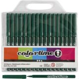 Colortime Marker, Strichstärke 2 mm, Dunkelgrün, 18Stk/ 1 Pck