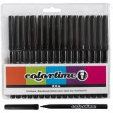 Colortime Marker, Strichstärke 2 mm, Schwarz, 18Stk/ 1 Pck
