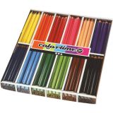 Colortime Buntstifte, L 17,45 cm, Mine 5 mm, JUMBO, Sortierte Farben,