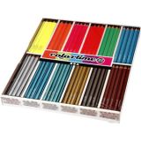 Colortime Buntstifte, L 17,45 cm, Mine 3 mm, Metallic-Farben, Neonfarb