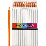 Colortime Buntstifte, L 17,45 cm, Mine 5 mm, JUMBO, Orange, 12Stk/ 1 P