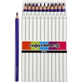 Colortime Buntstifte, L 17,45 cm, Mine 5 mm, JUMBO, Flieder, 12Stk/ 1