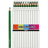Colortime Buntstifte, L 17,45 cm, Mine 5 mm, JUMBO, Grün, 12Stk/ 1 Pck