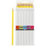 Colortime Buntstifte, L 17 cm, Mine 3 mm, Gelb, 12Stk/ 1 Pck