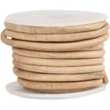 Lederband, Stärke: 4 mm, 5m, Natur