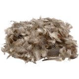 Perlhuhnfedern , Natur, 50g/ 1 Pck