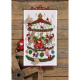 Permin Stickerei-Set Weihnachtskalender Karussell 35x58cm