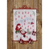 Permin Stickerei-Set Weihnachtskalender Weihnachtsmann mit Schlitten 3