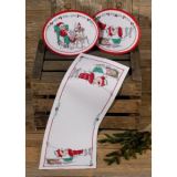 Permin Stickerei-Set Läufer Weihnachtsmann wäscht 25x61cm