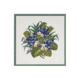 Permin Stickereiset Blumenstrauß mit Veilchen 37x37cm