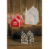 Permin Stickerei-Set Hardanger Haus 8,5x10cm