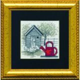 Permin Stickerei-Set Gießkanne 11x11cm