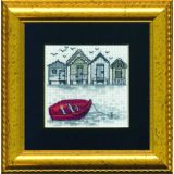 Permin Stickereiset Ruderboot 11x11cm