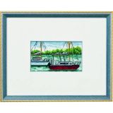 Permin Stickerei-Set Boote 23x18cm