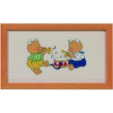 Permin Stickerei-Set Bild Bobbi/Musiker 11x21cm