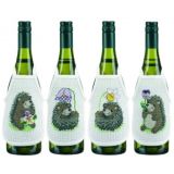 Permin Stickereiset Weinschürze Igel 10x15cm - 4 Stück