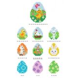 Pixelhobby Oster-Muster - Ostern Perlenmuster - 10 Stk - Påskemønstre Pixelhobby - Påske Perlemønster - 10 stk