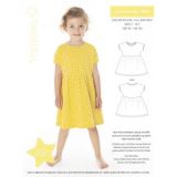 MiniKrea Schnittmuster 33013 Kleid mit Rock Größe 2-14 Jahre