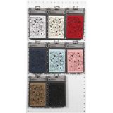 Karton mit Spitze, Blatt 10,5x15 cm, 200 g, Sortierte Farben, 8x10Pck/
