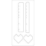 Stanzformen, Herzbox, Größe 15,2x30,37 cm, Dicke 15 mm, 1 Stk