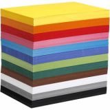 Farbkarton, A4, Blatt 210x297 mm, 180 g, Sortierte Farben, 1200Bl. sor