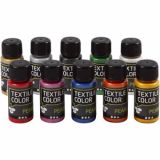 Textilfarbe, Perlmutt, Sortierte Farben, 10x50ml/ 1 Pck