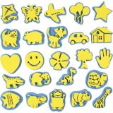 Moosgummi-Stempel, H 6-8 cm, B 6-8 cm, 24Stk/ 1 Pck