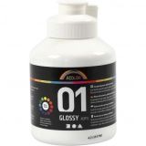 A-Color Acrylfarbe, weiß, 01 - glänzend, 500ml