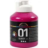 A-Color Acrylfarbe, pink, 01 - glänzend, 500ml