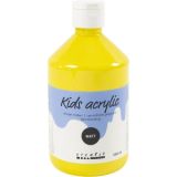 Acrylfarbe Matt, Primärgelb, 500ml/ 1 Fl.
