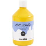 Acrylfarbe Matt, Gelb, 500ml/ 1 Fl.