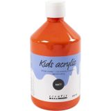 Acrylfarbe Matt, Orange, 500ml/ 1 Fl.