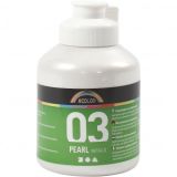 A-Color Acrylfarbe, weiß, 03 - metallic, 500ml