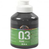A-Color Acrylfarbe, schwarz, 03 - metallic, 500ml
