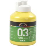 Acrylfarbe Metallic, Metallic, Gelb, 500ml/ 1 Fl.