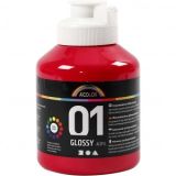 A-Color Acrylfarbe, primär rot, 01 - glänzend, 500ml