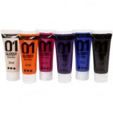 A-Color Acrylfarbe, Ergänzungsfarben, 01 - glänzend, 6x20ml
