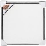 ArtistLine Leinwand mit Rahmen, Weiß/Antiksilber, 54x54x3cm, 1 Stk